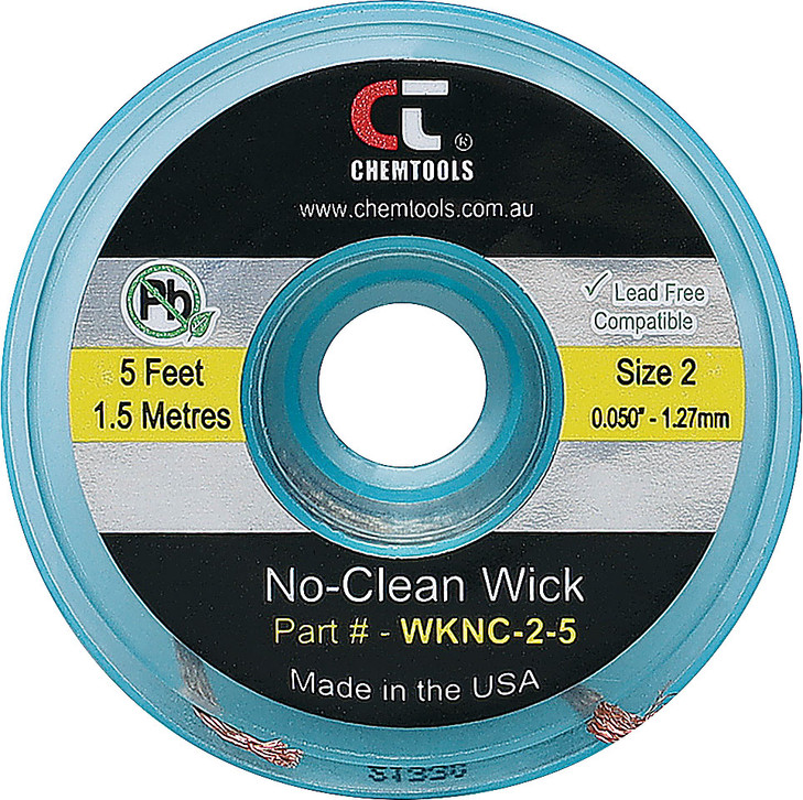 Chemtools 1.27mm Yellow 1.5m Solder Wick Desoldering Braid