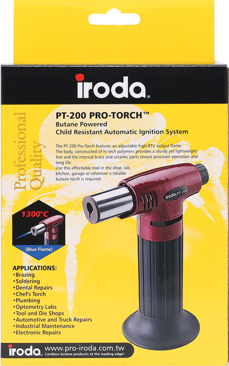 Iroda Pro-Torch PT-200 Butane Gas Blow Torch
