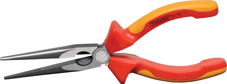 8" Insulated 1000V Long Nose Electrical Pliers