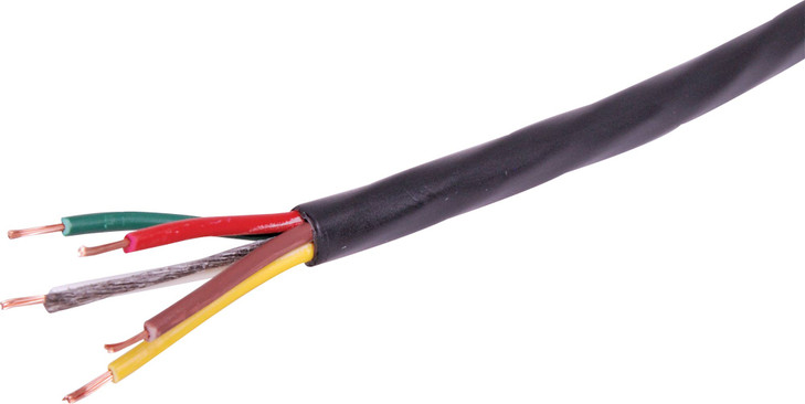 20AWG Black 5 Core Trailer Cable