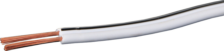 18AWG White / Black Speaker Cable