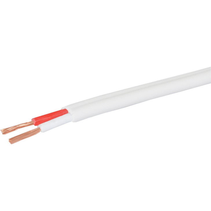17AWG White Double Insulated Speaker Cable 500m