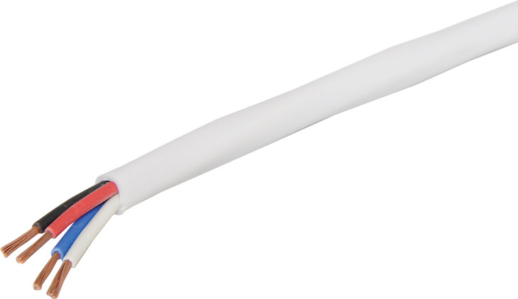 21AWG White 4 Core Security Cable