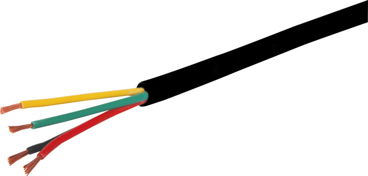 21AWG Black 4 Core Security Cable