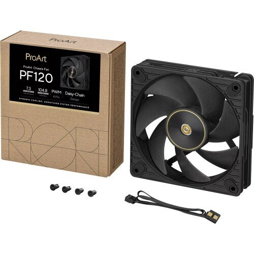 ASUS ProArt PF120 Fan - 120mm - PWM - Fluid Dynamic Bearing - Single Pack - Black