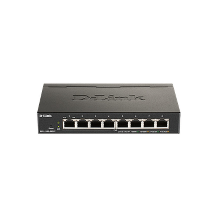D-LINK 8-PORT GIGABIT SMART MANAGED SWITCH WITH 8 POE+ PORTS (64W)
