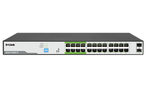 D-LINK 26P GIGABIT POE SWITCH WITH 24 POE+ PORTS (250W) AND 2 SFP UPLINKS