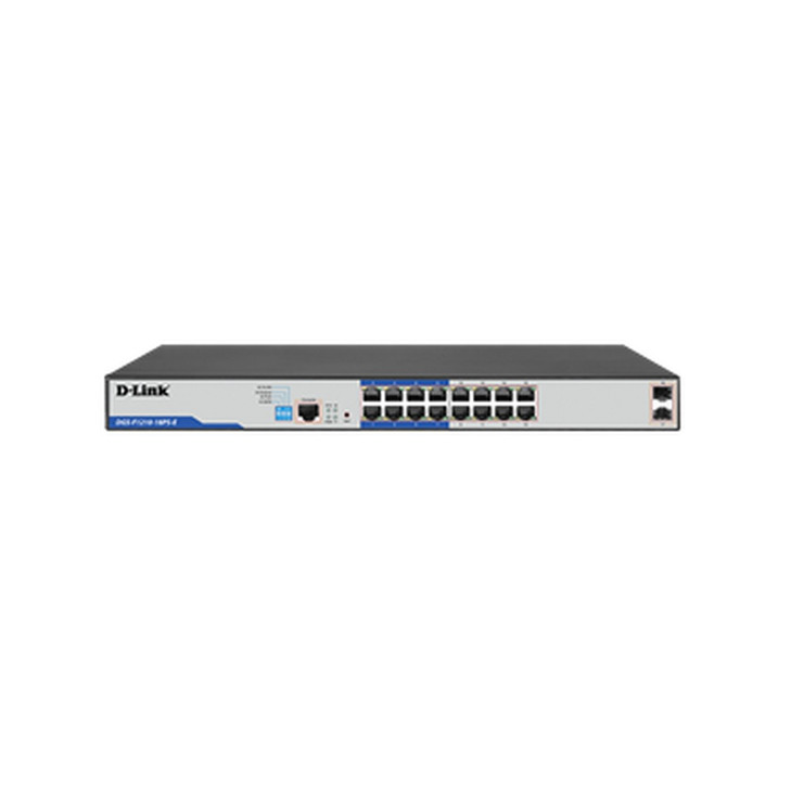D-LINK 18P GIGABIT SMART MANAGED POE+ SWITCH WITH 16 POE+ PORTS (135W) AND 2 SFP PORTS