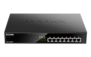 D-LINK 8-PORT GIGABIT POE UNMANAGED SWITCH WITH 140W POE BUDGET (METAL HOUSING)