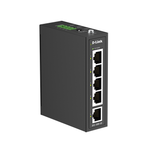 D-LINK 5P INDUSTRIAL SWITCH WITH 5 10/100BASE-T PORTS, DIN RAIL MOUNTABLE