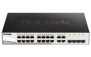 D-LINK 20-PORT GIGABIT WEBSMART SWITCH WITH 20 RJ45 AND 4 COMBO SFP PORTS