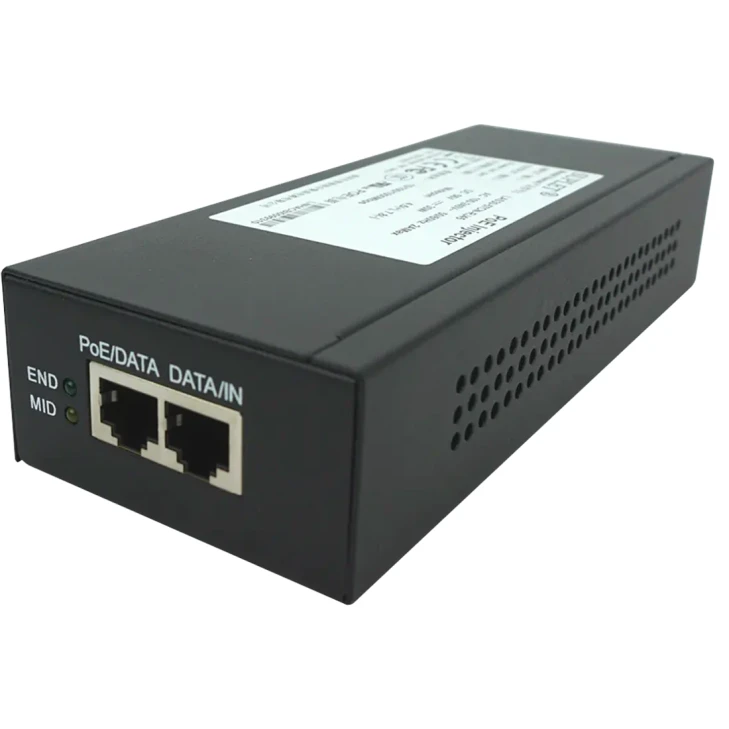 HIKVISION LAS60-57CN-RJ45 SINGLE PORT 60W POE INJECTOR 2YR