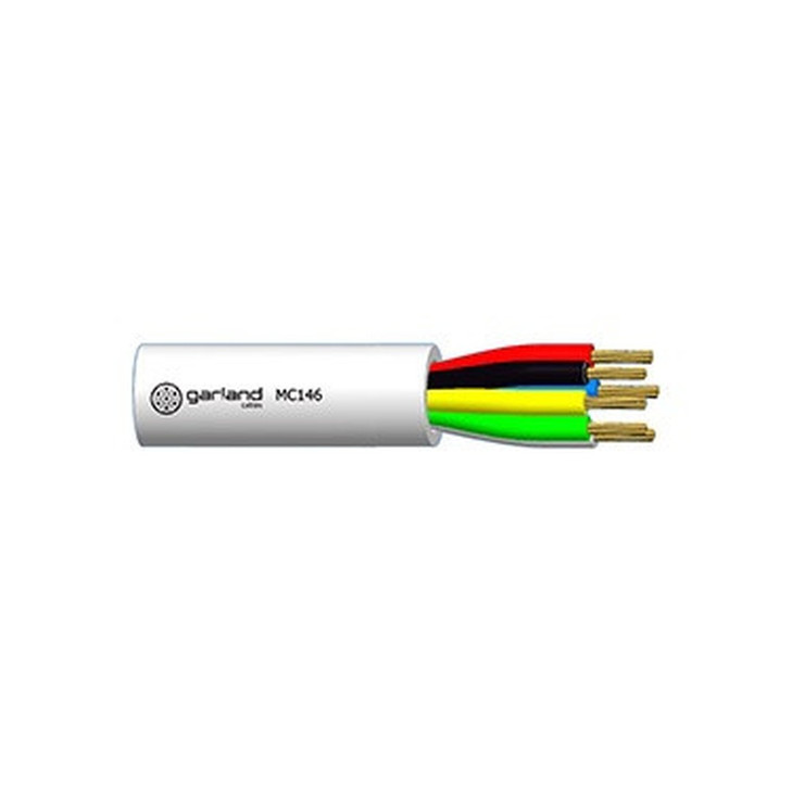6C-14020 GARLAND WORK WHITE SEC CABLE 250M PULL BOX