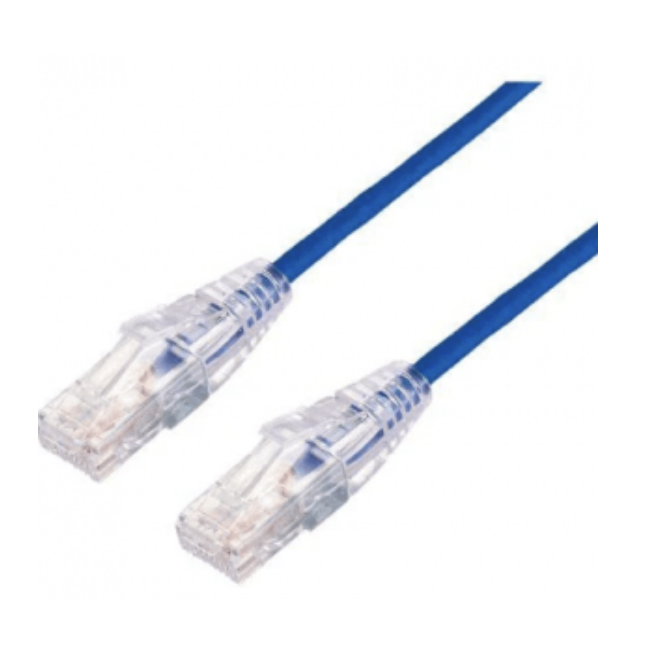 CAT6A CABLE 1M 3.8MM DIAMETER 10 GBPS 28AWG 3YR Cat6a-1m-Slim-3.8mm