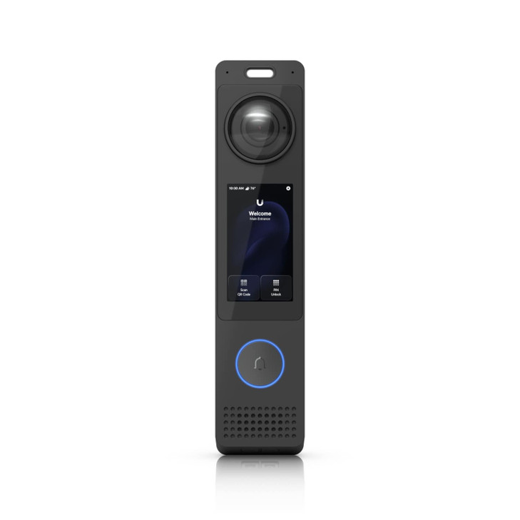 Ubiquiti G6 Pro Entry, An Intelligent Door Entry System, UniFi Protect, UniFi Access Integration, 12MP Cam, Two-Way Audio, 3' Touch Display.