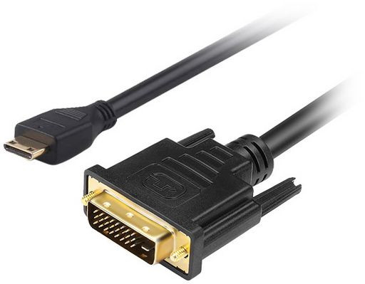 MINI-HDMI TO DVI-D LEAD