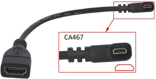 MICRO-HDMI TO HDMI CABLE ADAPTOR