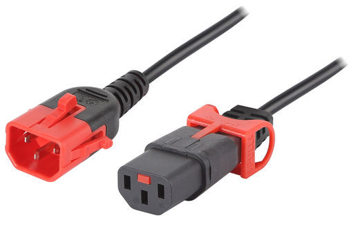 IEC-LOCK C13 TO C14 EXTENSION CORD