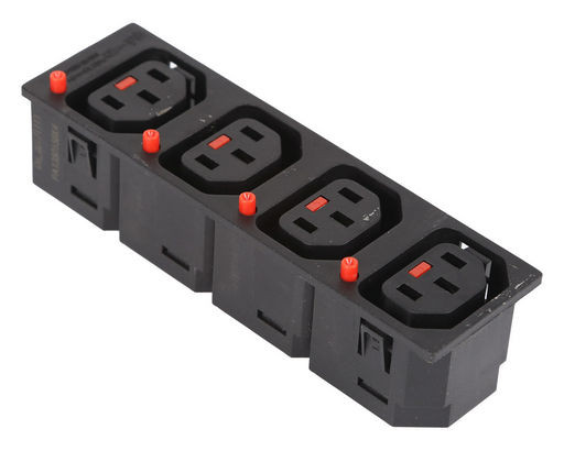 IEC-LOCK C13 PANEL SOCKET - 4 WAY