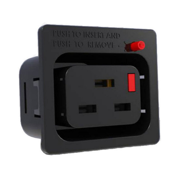 IEC-LOCK C19 FEMALE PANEL SOCKET