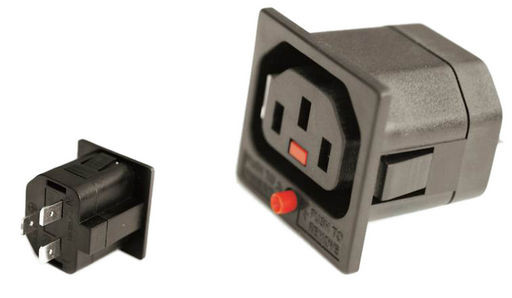 IEC-LOCK C13 PANEL MOUNT FEMALE SOCKET
