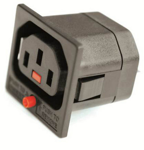 IEC-LOCK C13 PANEL MOUNT FEMALE SOCKET