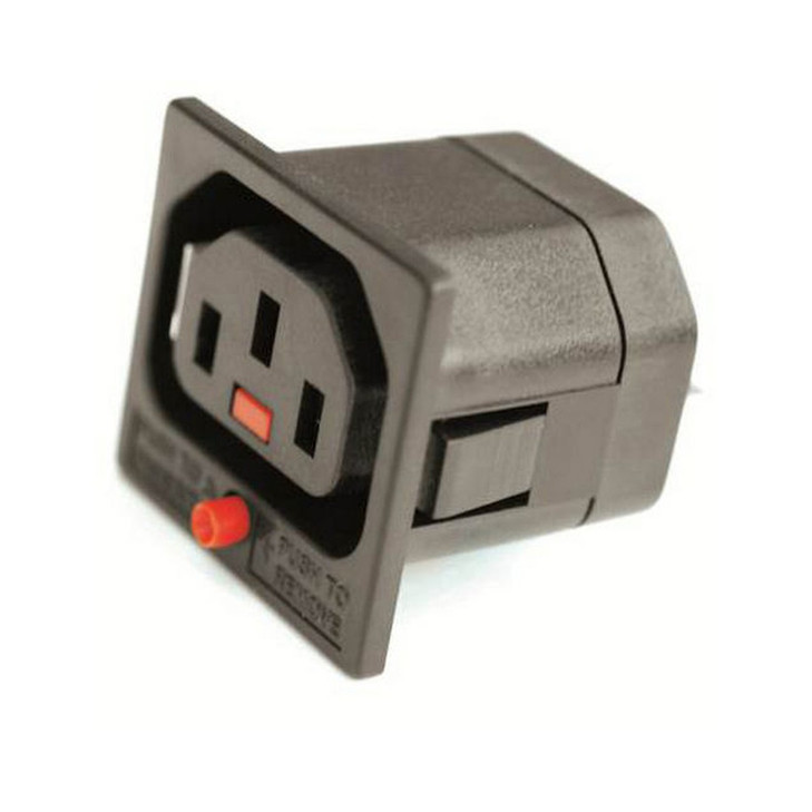 IEC-LOCK C13 PANEL MOUNT FEMALE SOCKET