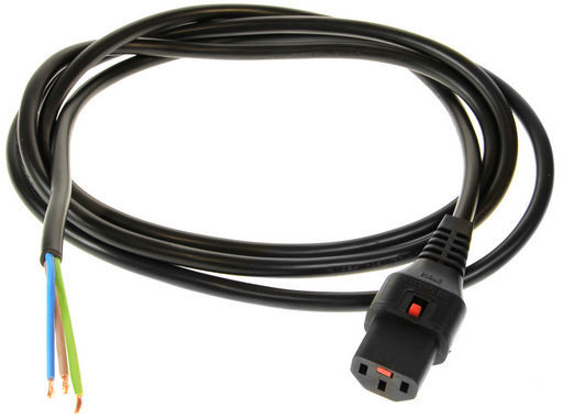 IEC-LOCK C13 FEMALE PLUG TO BARE WIRES