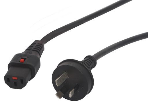 IEC-LOCK C13 TO 10A GPO PLUG