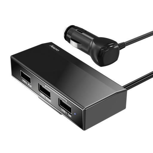 4.5A THREE PORT USB IN-CAR CHARGER