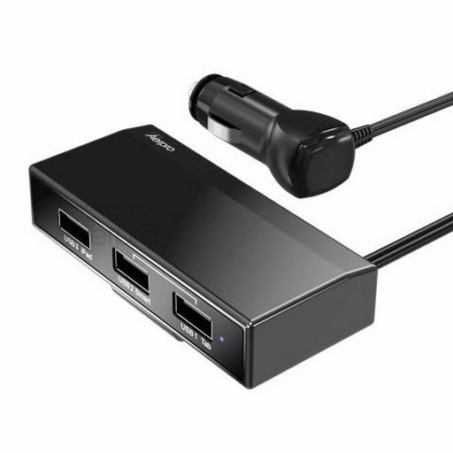 4.5A THREE PORT USB IN-CAR CHARGER