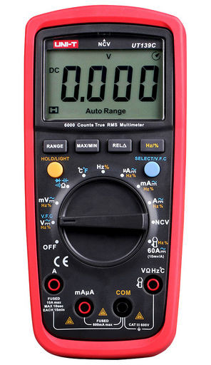 DIGITAL MULTIMETER TRUE-RMS WITH TEMPERATURE