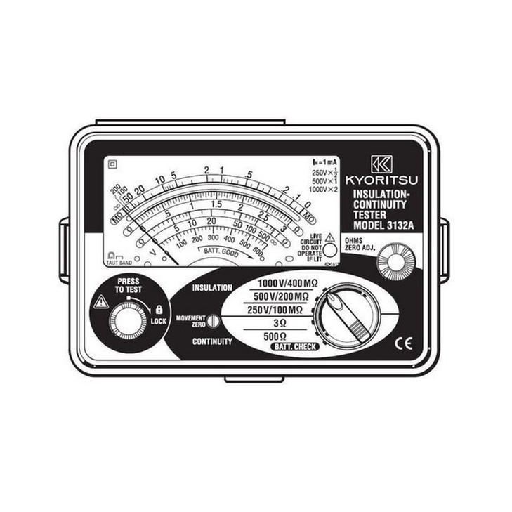 MEGA-OHM INSULATION TESTER - KYORITSU