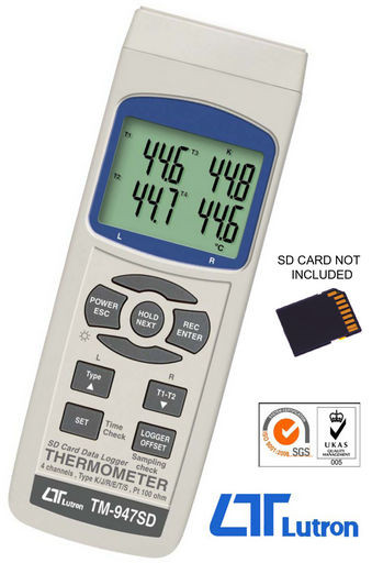 FOUR CHANNEL THERMOMETER LAB GRADE - LUTRON