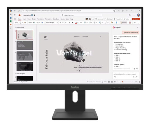 ThinkVision E22-40 21.5 inIPS 1920x1080 1x HDMI 1.4 1x DP 1.2 1x VGA Spk Tilt Swivel Pivot Height Adj Stand 3Y Warranty
