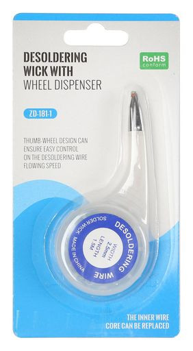 DESOLDERING BRAID WITH DISPENSER