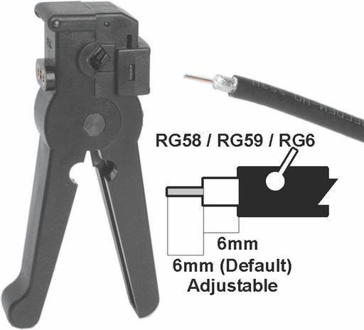COAXIAL CABLE STRIPPER HT377