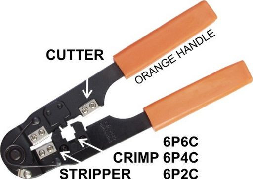 MODULAR CRIMPING TOOL RJ14 RJ12 RJ11