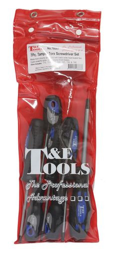 SCREWDRIVERS - TORX® TAMPER PROOF 7 PIECE