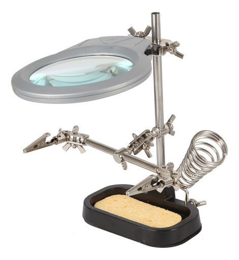 HELPING HANDS 90MM WITH SOLDERING STAND