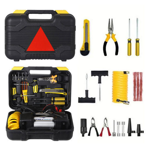 12V PORTABLE AIR COMPRESSOR TOOL KIT