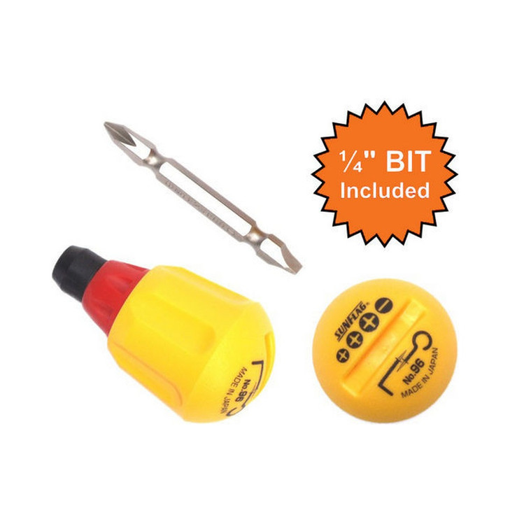 ¼" HEX STUBBY DRIVER SUN-FLAG