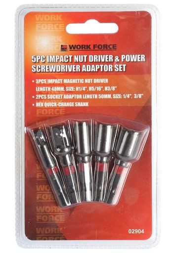 NUT DRIVER & POWER SCREW DRIVER ADAPTORS