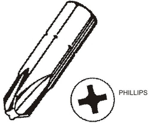 PHILLIPS ¼” HEX TIPS