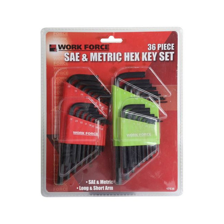 HEX KEY SETS 36 PIECE - IMPERIAL & METRIC