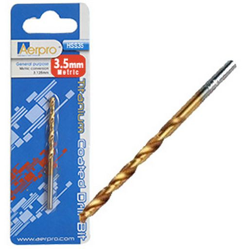 TITANIUM COATED HSS DRILL BITS