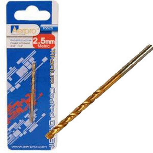 TITANIUM COATED HSS DRILL BITS