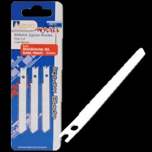 BI-METAL U-SHANK METAL JIGSAW BLADES 3PK