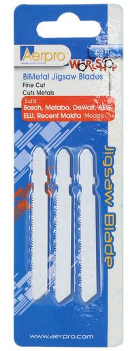 BI-METAL T-SHANK METAL JIGSAW BLADES 3PK
