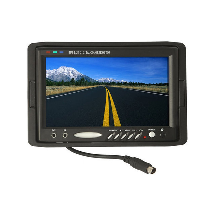 7" MONITOR VEHICLE 16:9 DASH/FLUSH MOUNT